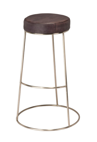 product image for Henry Round Leather Bar Stool 2 85