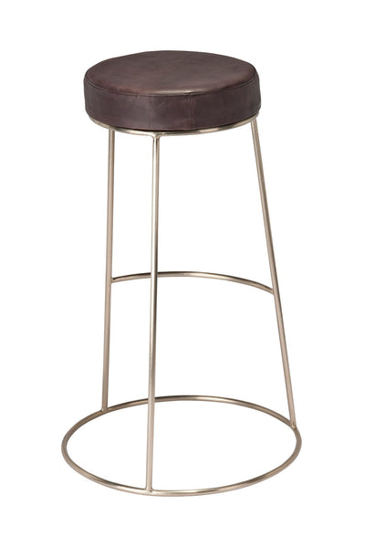 product image for Henry Round Leather Bar Stool 6 32