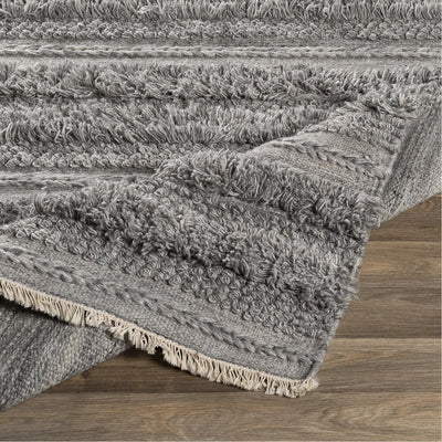 product image for Lugano LUG-2303 Hand Woven Rug in Medium Grey & Cream by Surya 52