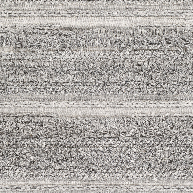 media image for Lugano LUG-2303 Hand Woven Rug in Medium Grey & Cream by Surya 255