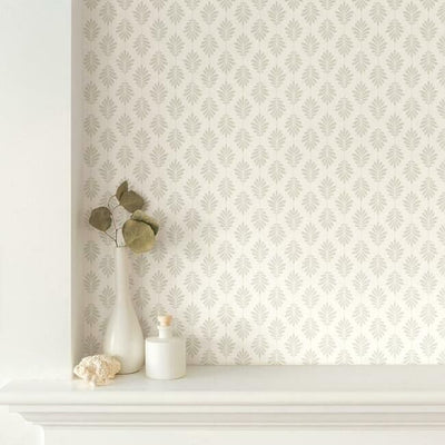 product image for Leaflet Wallpaper in Taupe from the Silhouettes Collection by York Wallcoverings 38