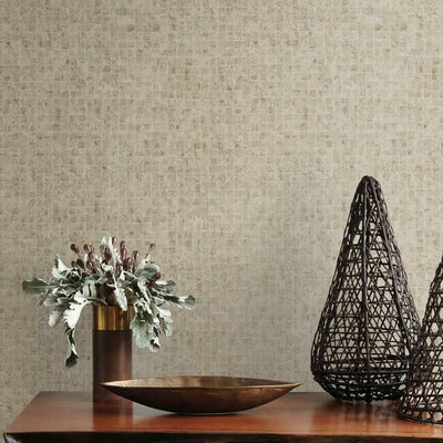 product image for Leather Lux Wallpaper in Beige from the Traveler Collection by Ronald Redding 88