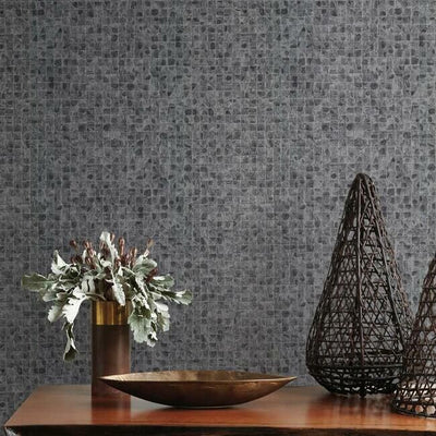 product image for Leather Lux Wallpaper in Grey from the Traveler Collection by Ronald Redding 84