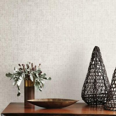 product image for Leather Lux Wallpaper in Off-White from the Traveler Collection by Ronald Redding 73