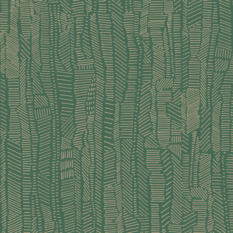 media image for Linear Field Wallpaper in Gilt Green 237