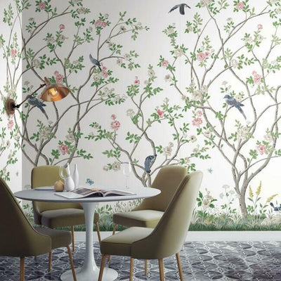 product image for Lingering Garden Wall Mural in White from the Murals Resource Library by York Wallcoverings 47