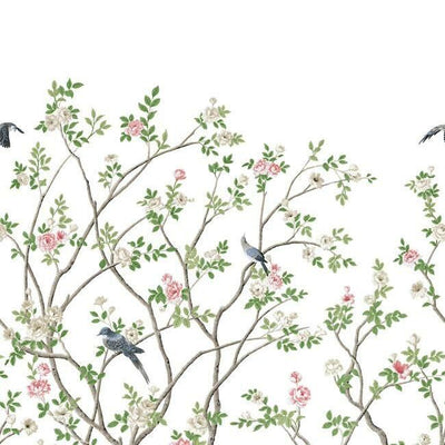 product image of Lingering Garden Wall Mural in White from the Murals Resource Library by York Wallcoverings 566