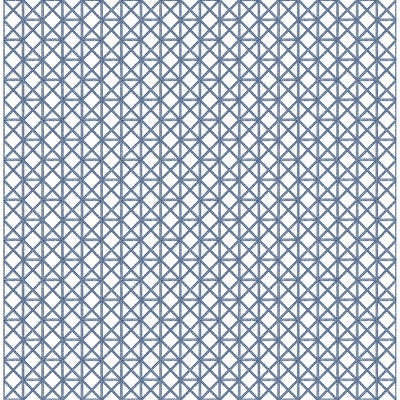 product image of Lisbeth Geometric Lattice Wallpaper in Blue from the Pacifica Collection by Brewster Home Fashions 539