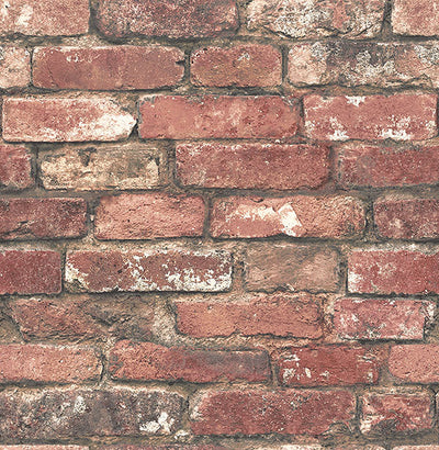 product image of sample loft red brick wallpaper from the essentials collection by brewster home fashions 1 534