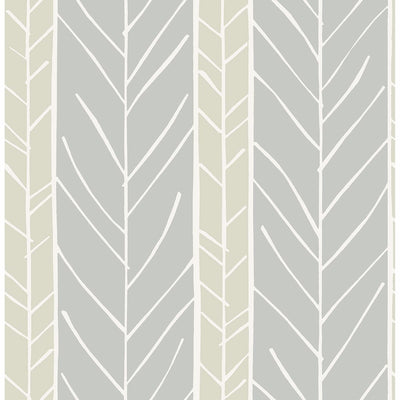 product image for Lottie Stripe Wallpaper in Grey from the Bluebell Collection by Brewster Home Fashions 70