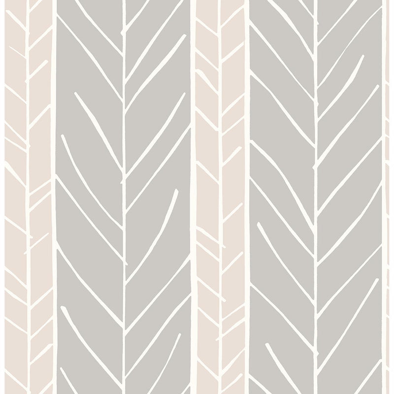 media image for Lottie Stripe Wallpaper in Rose from the Bluebell Collection by Brewster Home Fashions 229