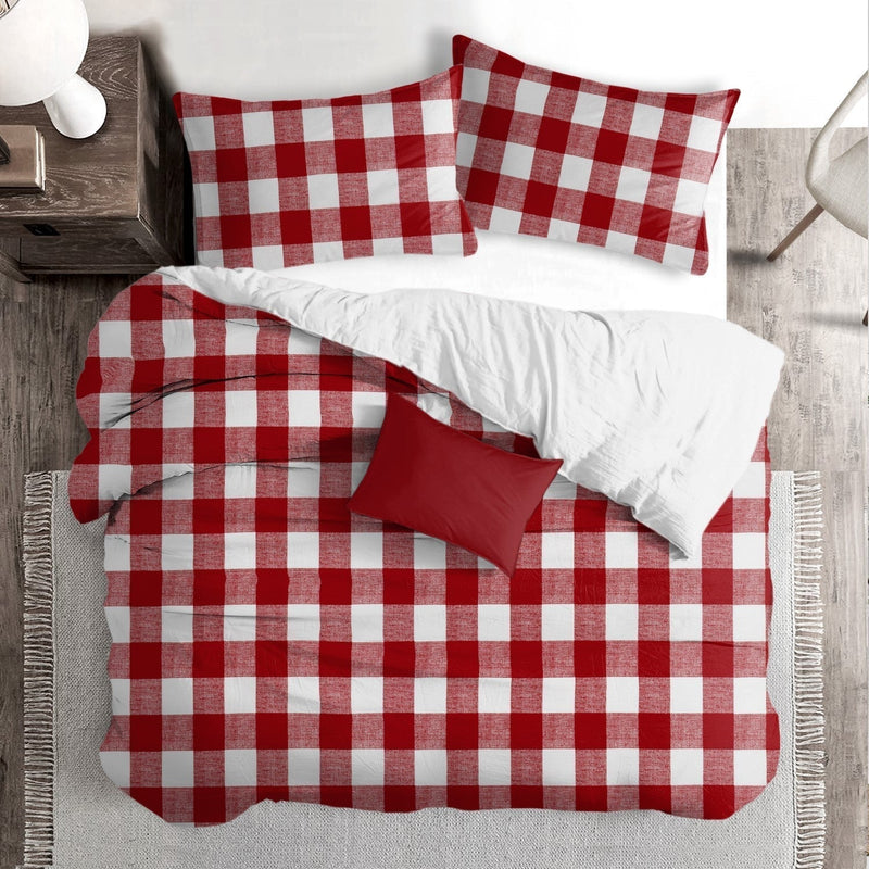 media image for Lumberjack Check Red/White Bedding 1 267