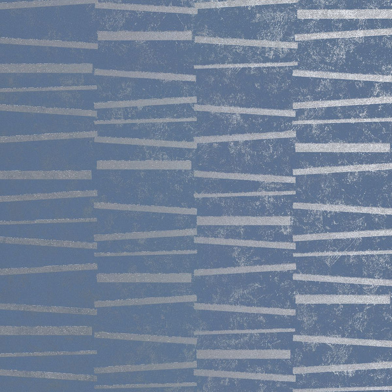 media image for Luminescence Abstract Stripe Wallpaper in Blue from the Polished Collection by Brewster Home Fashions 274