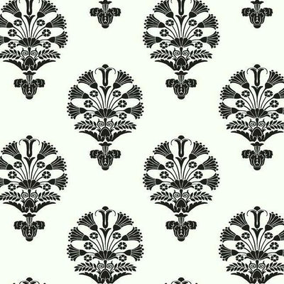 product image of Luxor Wallpaper in Black and White from the Silhouettes Collection by York Wallcoverings 568
