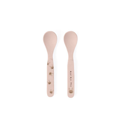 product image of rabbit bamboo spoon set rose by oyoy 1 55