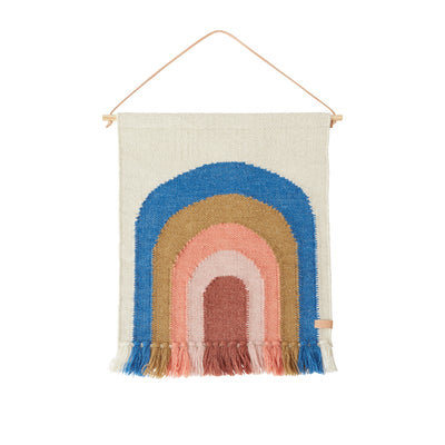 product image for follow the rainbow mini wall rug blue by oyoy m107217 1 97
