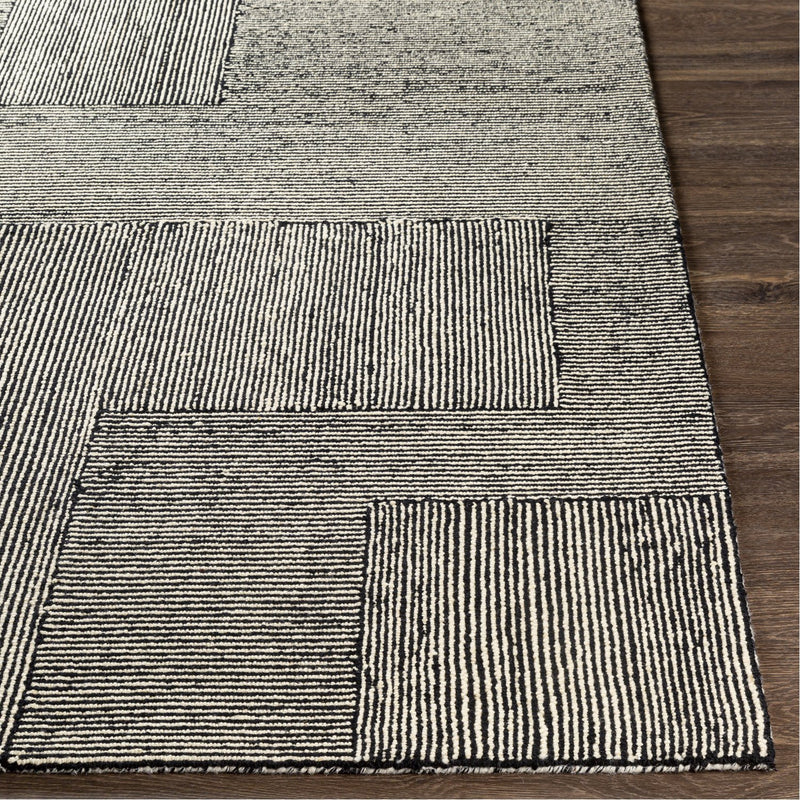 media image for Maroc MAR-2320 Hand Tufted Rug in Black & Beige by Surya 224