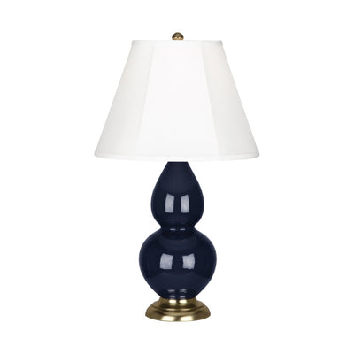 product image of midnight blue glazed ceramic double gourd accent lamp by robert abbey ra mb10 1 532
