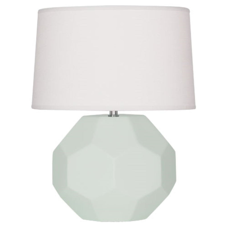 media image for matte celadon franklin table lamp by robert abbey ra mcl01 1 267