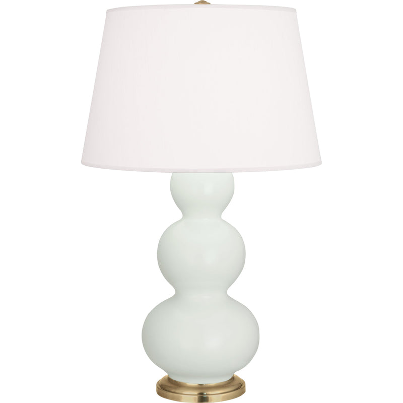 media image for triple gourd matte celadon glazed ceramic table lamp by robert abbey ra mcl42 3 239