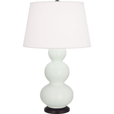 product image for triple gourd matte celadon glazed ceramic table lamp by robert abbey ra mcl42 2 2