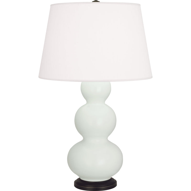 media image for triple gourd matte celadon glazed ceramic table lamp by robert abbey ra mcl42 2 286