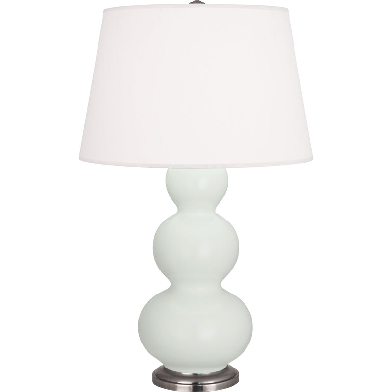 media image for triple gourd matte celadon glazed ceramic table lamp by robert abbey ra mcl42 1 249