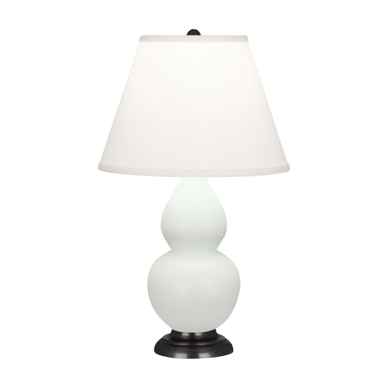 media image for matte celadon glazed ceramic double gourd accent lamp by robert abbey ra mcl50 3 270