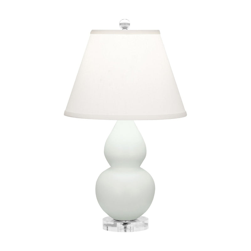 media image for matte celadon glazed ceramic double gourd accent lamp by robert abbey ra mcl50 5 20