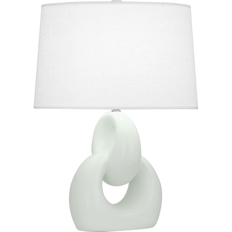 media image for matte celadon fusion table lamp by robert abbey ra mcl81 1 296