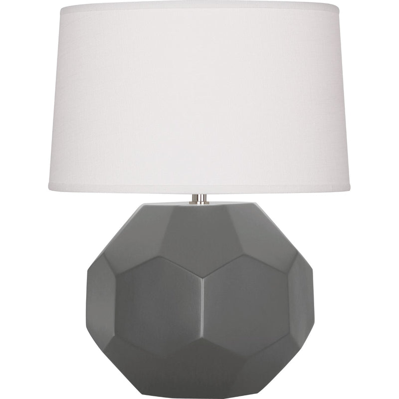 media image for matte ash franklin table lamp by robert abbey ra mcr01 1 293