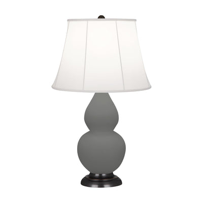 product image for matte ash glazed ceramic double gourd accent lamp by robert abbey ra mcr14 5 79