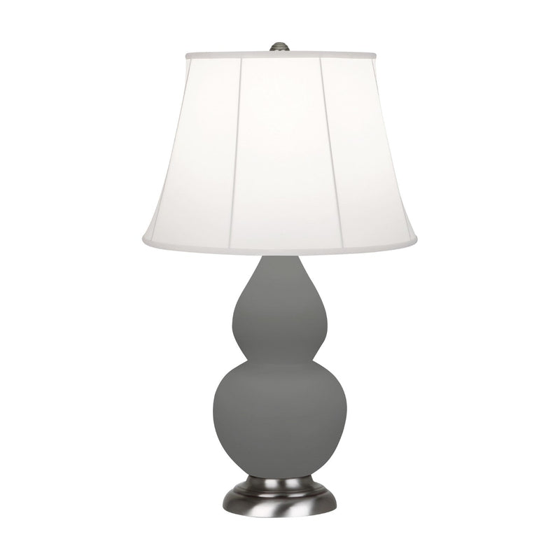 media image for matte ash glazed ceramic double gourd accent lamp by robert abbey ra mcr14 3 293