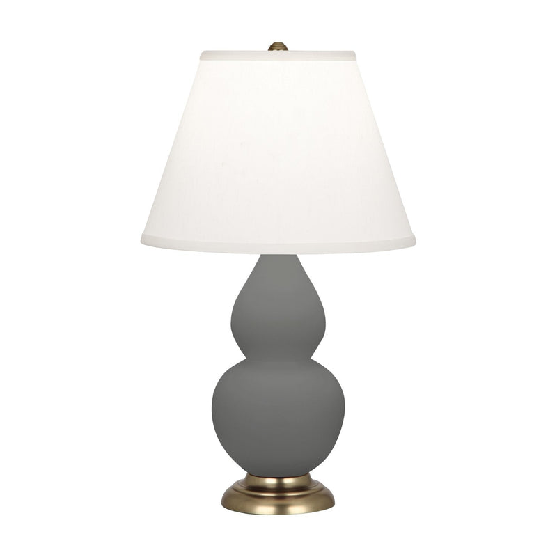 media image for matte ash glazed ceramic double gourd accent lamp by robert abbey ra mcr14 2 254