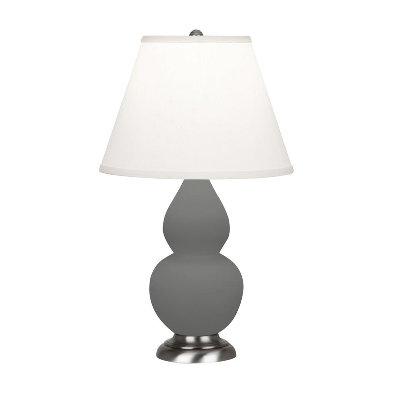 media image for matte ash glazed ceramic double gourd accent lamp by robert abbey ra mcr14 4 238