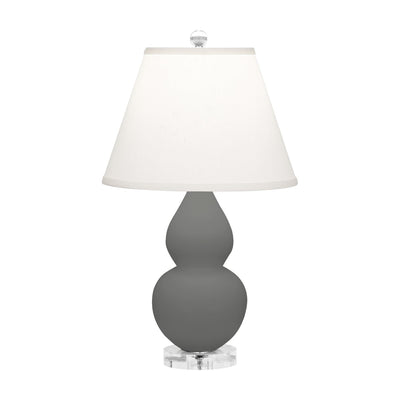 product image for matte ash glazed ceramic double gourd accent lamp by robert abbey ra mcr14 8 62