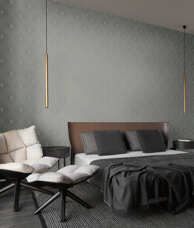 product image for harlowe wallpaper in light grey silver from the modern metals second edition 6 3