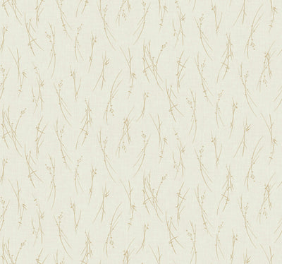 product image of Sprigs Wallpaper in Cream/Gold from the Modern Metals Second Edition 584