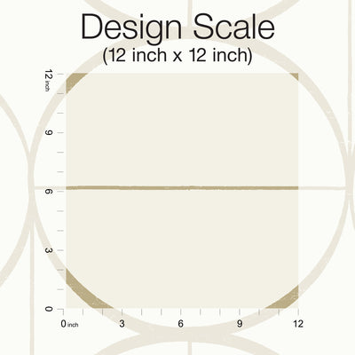 product image for Sun Circles Wallpaper in Cream/Gold from the Modern Metals Second Edition 53