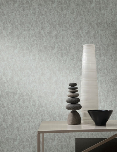 product image for Shimmering Patina Wallpaper in Spa/Silver from the Modern Metals Second Edition 19