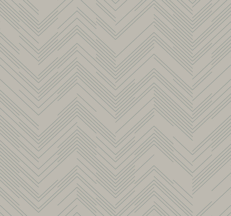 media image for sample polished chevron wallpaper in taupe silver from the modern metals second edition 1 295