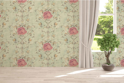 product image for Amy Turquoise Wallpaper from the Jasper Collection by Mayflower 99