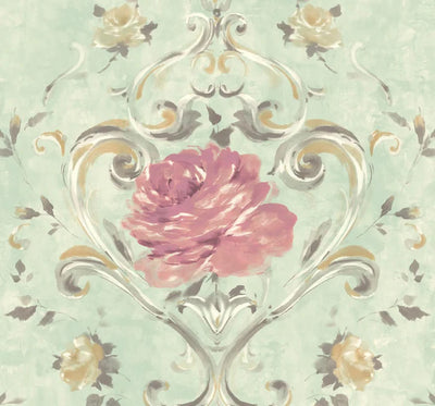 product image of Amy Turquoise Wallpaper from the Jasper Collection by Mayflower 563