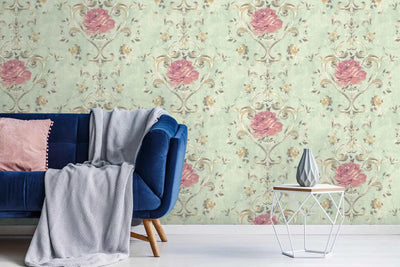 product image for Amy Turquoise Wallpaper from the Jasper Collection by Mayflower 64