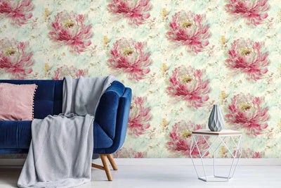 product image for Lila Pink/Green Wallpaper from the Jasper Collection by Mayflower 2