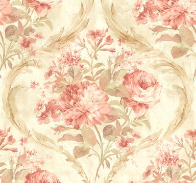 product image of Yasmine Red/Gold Wallpaper from the Jasper Collection by Mayflower 575