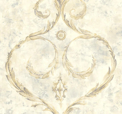 product image of Gillian Gold/Grey Wallpaper from the Jasper Collection by Mayflower 560