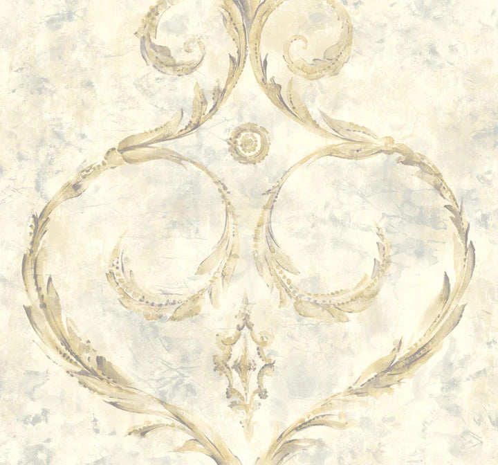 media image for Gillian Gold/Grey Wallpaper from the Jasper Collection by Mayflower 24