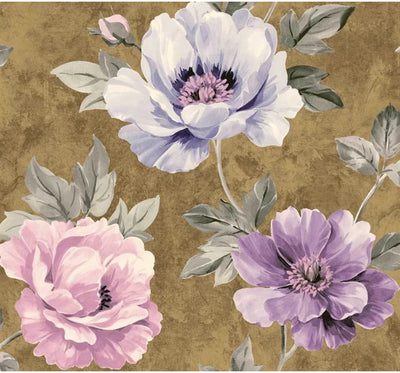 product image for Kinsley Gold/Purple Wallpaper from the Providence Collection by Mayflower 93