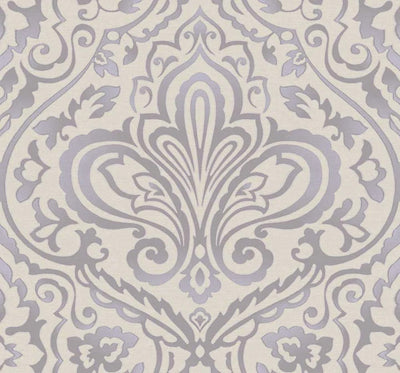 product image of Prospect Purple/Silver Wallpaper from the Providence Collection by Mayflower 51